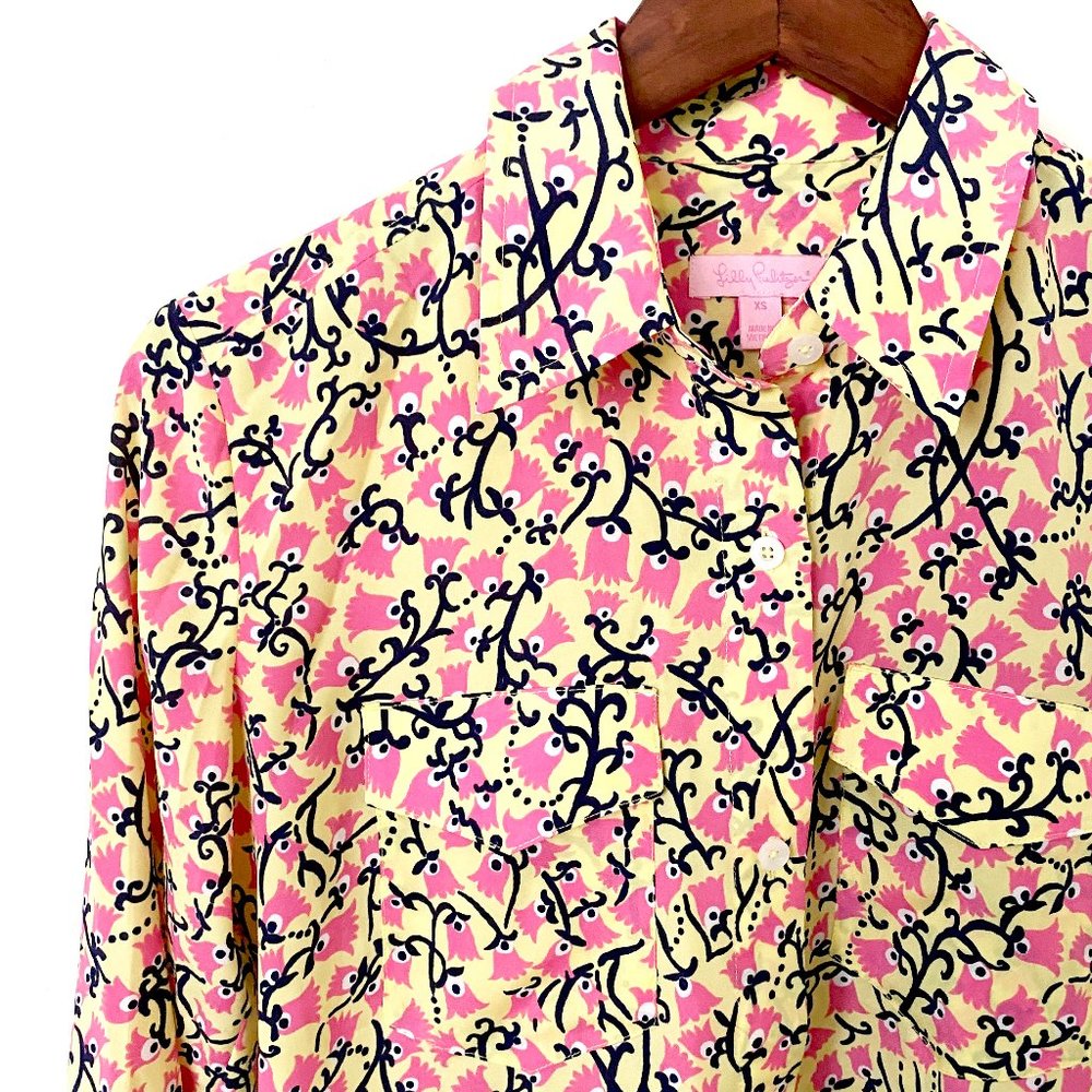 Lilly Pullitzer Long Sleeve Print Button Down NWOT